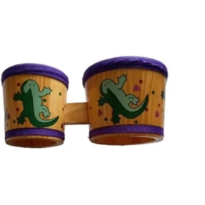 First Act Discovery Holz Bongos Trommeln für Kinder Spaß Musik Spielzeug Leguan Dekor - Bild 1 von 17