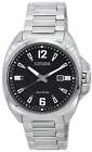 Citizen Endicott Stainless Steel Black Dial Eco-Drive AW1720-51E 100M Mens Watch
