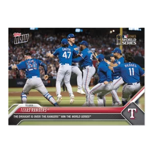 2023 TOPPS NOW #1078 TEXAS RANGERS WORLD SERIES CHAMPIONS - Picture 1 of 2