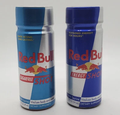 Anuncio sellado de fábrica Red Bull Energy Shot Sugar Free 2011 y 2010 regular Foto 1 de 4