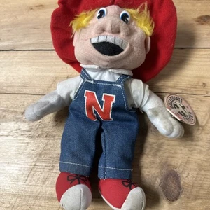 Peluche de colección 1998 Collegiate Critters Herbie Husker Nebraska Cornhuskers 1T - Imagen 1 de 5