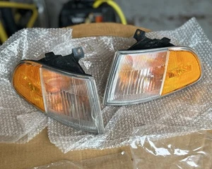 92-95 Honda Civic coupe hatchback stock OEM Stanley corner lenses lens EG USDM - Picture 1 of 8