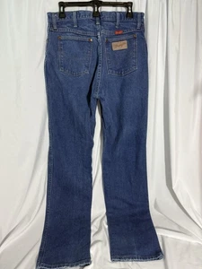 Vintage Wrangler 14MWZG Women's Cowboy Cut Blue Jeans Size 13x34 100% Cotton - Picture 1 of 10