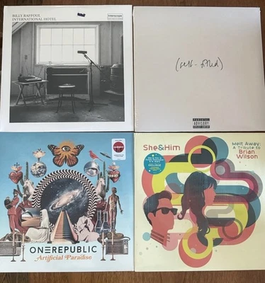 4 LPs! She & Him - One Republic - Marcus Mumford -Billy Raffoul Vinyl Record Lot - Image 1 of 4