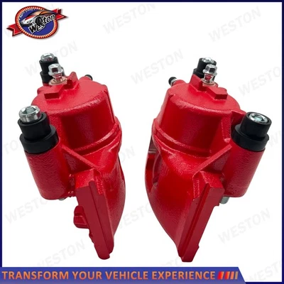 Red Front Disc Brake Caliper Pair for 1988 -1991 Chevrolet GMC C1500 K1500 - Image 1 of 4