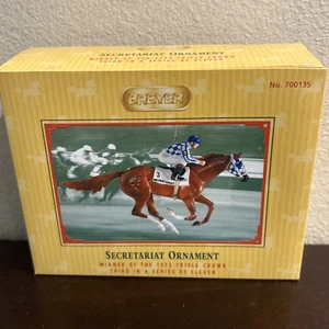 Breyer ~Secretariat Horse Winner of 1973 Triple Crown ~ Christmas Ornament 2005 - Picture 1 of 4