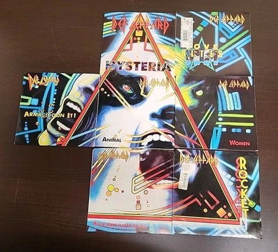DEF LEPPARD: A COLLECTION OF ALL 7 45 Singles In Great EX Unplayed Condition  - Image 1 of 4