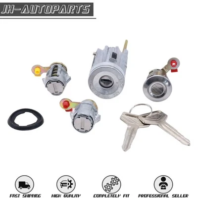 Juego de cilindros de bloqueo de puerta de encendido y 2 llaves para Toyota Corolla 1987 88 89 1991 1992 Foto 1 de 4