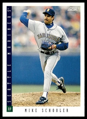 1993 Score Mike Schooler Seattle Mariners #544 - Image 1 of 2