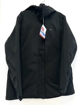 Helly Hansen Women's Snowplay Long Insulated Ski Jacket - XL - Black - Image 1 of 2