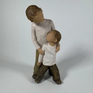 Demdaco Willow Tree Figurine Brothers Two Boys Standing 5" 2001 Brotherly Love - Picture 1 of 8