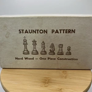 VNT Horn Staunton Pattern Hard Wood One Piece Construction Made In USA No.A3 - Picture 1 of 21