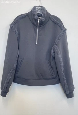 Pulôver de lã UGG preto Lydi ligado meio zíper - Tamanho M - Imagem 1 de 4