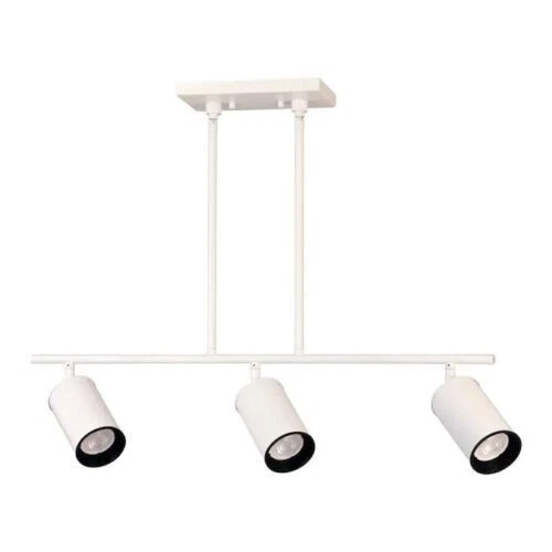 Allen + Roth KMH0303H-2 WH / 2592339 3-Light Suspended Track Light White - Image 1 of 4