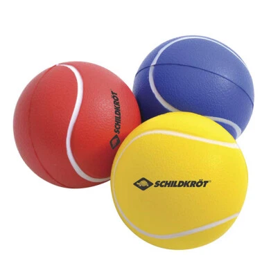 Schildkröt Soft Bälle, 3er Set (Gelb, Rot, Blau), Ø 7 cm