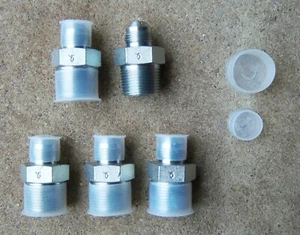 2404-08-12 1/2" M JIC X 3/4" M NPT Hydraulikverschraubung/Adapter/Kupplung - 5ea  - Bild 1 von 2