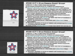 NEW in 2021! 2019 Star Ribbon Scott #5361(CF1) DOUBLE DIE-CUT VARIETY + Regular  - Picture 1 of 1