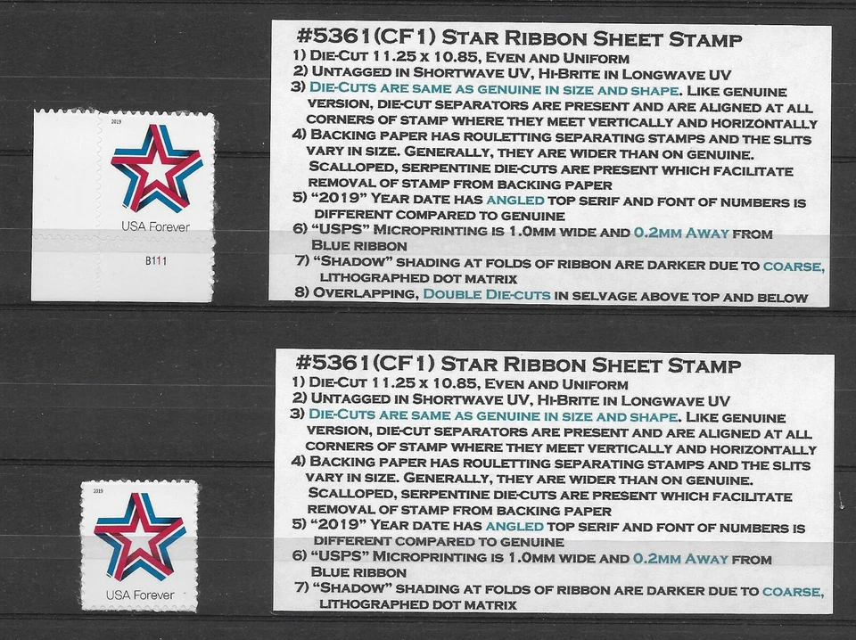 NEW in 2021! 2019 Star Ribbon Scott #5361(CF1) DOUBLE DIE-CUT VARIETY + Regular  - Image 1 of 1