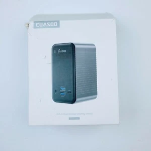 EUASOO Dockingstation USB-C 4K Quadruple Display Universal Docking ESDC004 - Bild 1 von 8