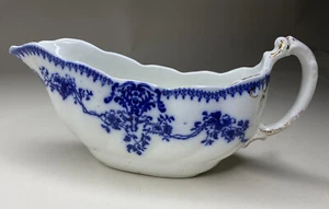 W.H. Barco de Salsa Gravada GRINDLEY England Flow Azul MILÁN No. 2/3/53 - Imagen 1 de 12