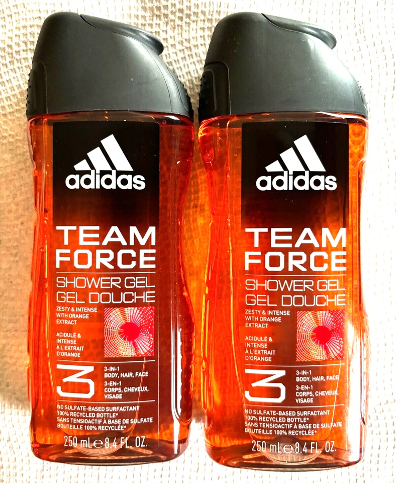 adidas Team Force 3in1 Body Hair and Face Shower GEL for Him 250 Ml.