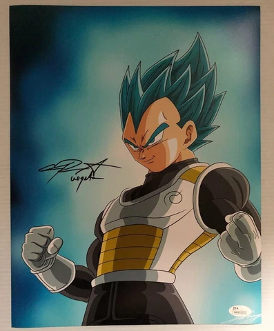 Chris Sabat Signed Autographed 11x14  Photo Dragon Ball Z Vegeta JSA COA 35 Cover