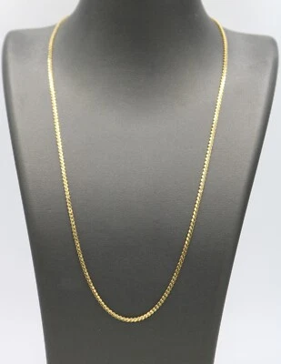 UnoAErre Oro Amarillo 18K 2mm Eslabón en S Collar Cadena 20" Sólido 10g 750 Italia $2231 Foto 1 de 4
