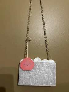 Agua Bendita Marble Hard Case Crossbody Bag, Target, Off White, 7x5x2, New - Picture 1 of 11