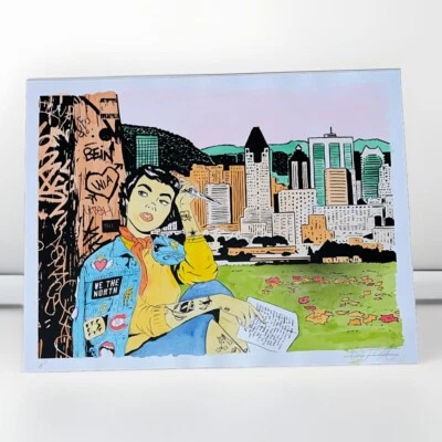 WhatisAdam Custom Original Watercolor Art Denial D*face Canada “in The Park” - Image 1 of 4