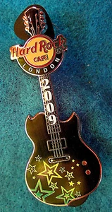 LONDON SAMPLE PROTOTYPE MARCH ON STAGE 2009 BLACK GUITAR Hard Rock Cafe PIN - Picture 1 of 1