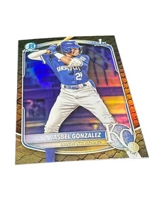 Bowman Chrome Prospects Reptilian Refractor 2025 #BCP-4 Asbel Gonzalez - Imagen 1 de 2