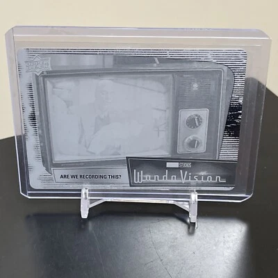 2022 Upper Deck Marvel Studios' WandaVision Printing Plate Black #34 1/1 RARE - Image 1 of 2