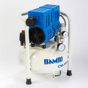 Bambi PT15 Compressor - Ultra Low Noise - Oil Free (15 Litres, 0.75 HP) - Picture 1 of 1