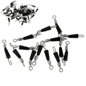 Float Feeder Fishing Black Connectors Hook Length Link Swivels Quick Change - Picture 1 of 10