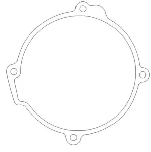 Yamaha YZ125 1LX-15451-00 Crankcase Cover 1 Gasket - Picture 1 of 1