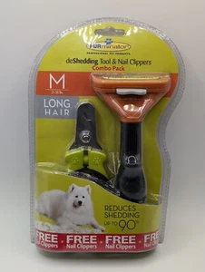 DeShedding Strumento e Tagliaunghie per Cani a Pelo Lungo Taglia M, Nuovo - Foto 1 di 2