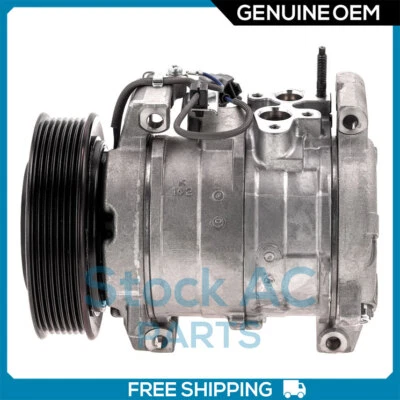 New OEM A/C Compressor fits Honda Accord 2.4L - 2003 to 2007 - # 38810RAAA01 - Image 1 of 4