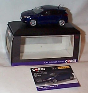 Corgi Vanguards VA15307 Ford focus Mk3 ST-3 Deep Impact Blue RHD 1:43 Scale Ltd - Picture 1 of 2