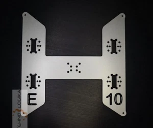 Anet E10 Aluminium Verbund Heizbetthalter, Y Wagenplatte - Bild 1 von 2