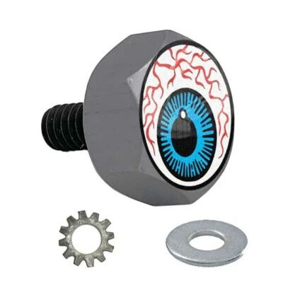 Gris Gunmetal - Perno de asiento hexagonal de aluminio Billet para Harley - Varilla globo ocular sangriento Foto 1 de 4