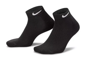 Calcetines Nike corte bajo 2 pares o 1, talla M - negros para hombre MD 6-8 WM 7-9 NUEVOS 1PR - Imagen 1 de 8