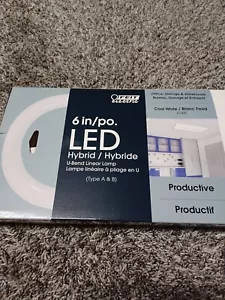 Feit Electric T8 & T12 Hybrid All-in-one U-bend LED Bulb White 2100 Lumens - Picture 1 of 7