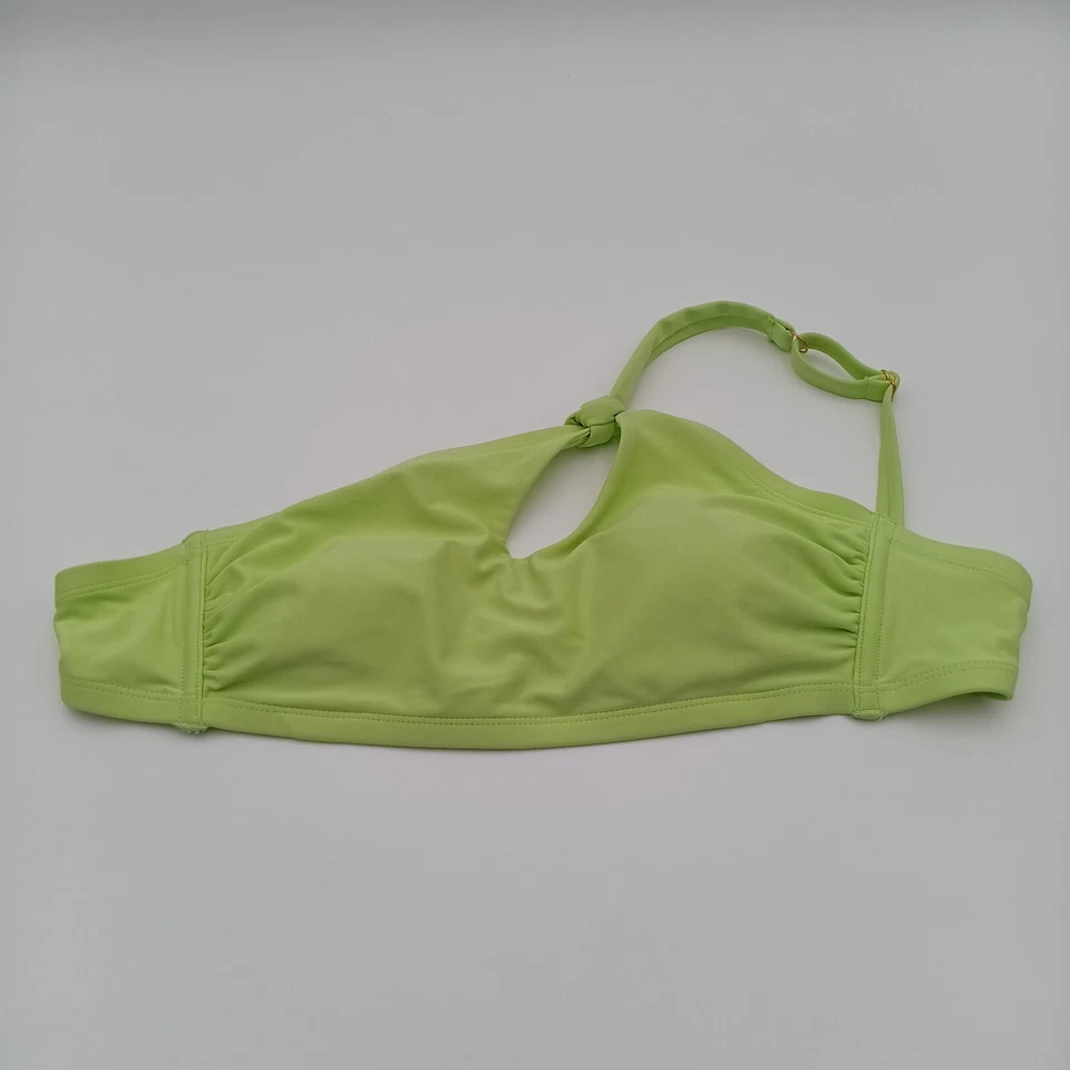 Top traje de baño Xhilaration sujetador para mujer D/DD verde de un hombro Foto 1 de 4