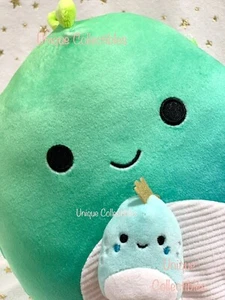 Squishmallows Chet the Iguana 2" and Jarrell the Dinosaur 8" Bundle NEW - Picture 1 of 5
