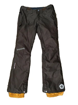 Pantalones de snowboard para mujer Sessions Terrain Series KLF-5 talla pequeña marrón RECCO Foto 1 de 4