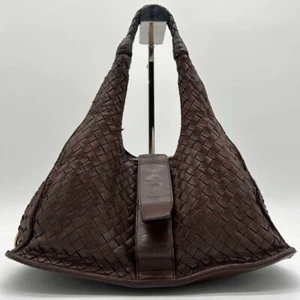 Bottega Veneta Intrecciato Campana Schultertasche Hobo Bag braun Leder echt - Bild 1 von 10