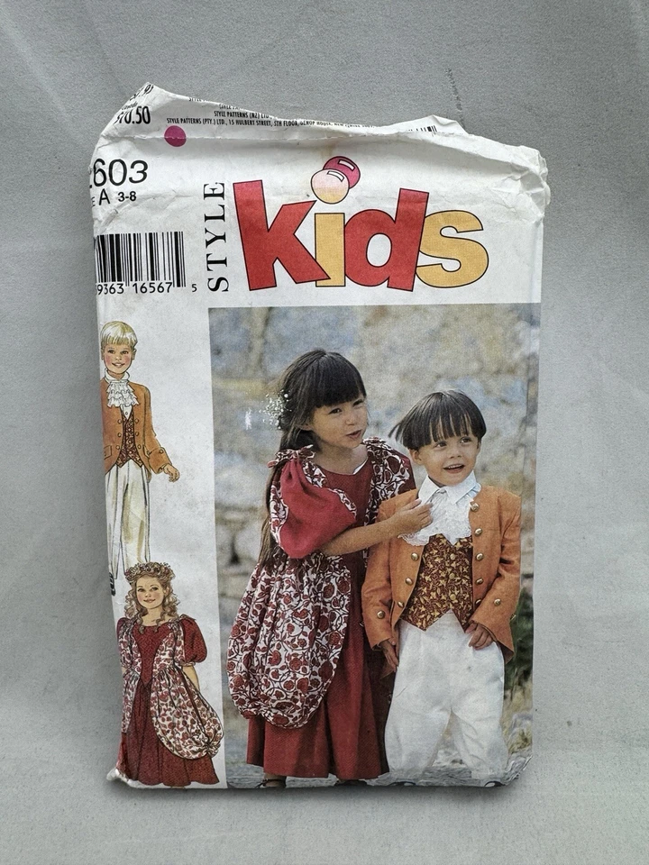 Style Kids 2603 Childs Size 3 4 5 6 7 8 Historical Costumes Dress Pants Pattern - Image 1 of 4