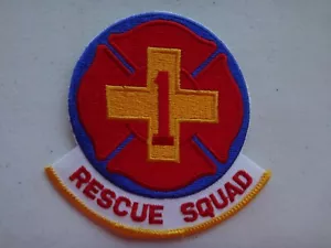 #1 RESCUE SQUAD Emergency Response Unit Patch - Picture 1 of 3