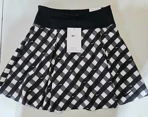 Neu mit Etikett Nike Dri-FIT Club bedruckter schwarz/weiß Tennis-Skort Größe XS kariert - Bild 1 von 6