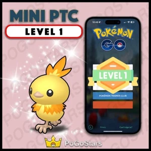 Pokémon Go - Shiny Torchic - Mini PTC LVL1 Livello 1 ✨Leggi Descrizione✨ - Foto 1 di 1